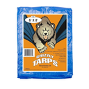 Grizzly Tarps by B-Air 6' x 8' Large Multi-Purpose Waterproof Heavy Duty Poly Tarp with Grommets Every 36", 8x8 Weave, 5 Mil Thick, For Home, Boats, Cars, Camping, Protective Cover, Blue