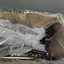 Walkers for Seniors with Seat, Foldable Rollator Walker, Reinforced Aluminum Frame, 10" Big Rubber Wheels for All Terrain, Built-in Cable, Lightweight Rolling Walker, Golden