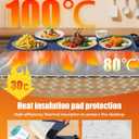 Food Warming Mat with Heat-Resistant Pad, 26X15 Inch, 6 Temperature & 6 Timer Settings, Child Lock Safety,Food Warmer Chafing Dishes for Buffet,Gatherings,Parties,Everyday Use