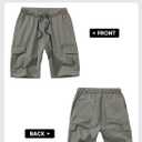 JMIERR Mens Casual Cargo Shorts - Cotton Drawstring Stretch Summer Beach Shorts Twill Chino Short with 6 Pockets (XX-Large, 01 Grey)