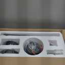 Ceiling Fans with Lights, 48 inch Low Profile Ceiling Fan with Light and Remote Control, Flush Mount, Reversible, 3CCT, Noiseless, Modern Black Ceiling Fan for Bedroom, Indoor/Outdoor Use