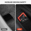 YONZEE Emergency Escape Handle for Tesla Model Y Juniper, Carbon Fiber Pattern Safety Pull Handle, Compatible with 2025-2026 Model Y Door Release, Easy Installation, Durable ABS Material