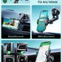 VANMASS Phone Holders for Your Car 2026 Ultimate Phone Mount Military-Grade Windshield Dashboard VentNewest Best Strongest Cell Phone Car Mount for iPhone 16 Pro Max 15 Samsung Android,Green