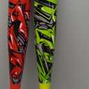 Bat & Ball Set - Graffiti Plastic Bat & Ball Homerun Set- David Ortiz Backyard Baseball Set for Youth, Kids, Teenagers, Adults (Red/Volt)