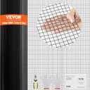 VEVOR Hardware Cloth, 48'' x 100' 1/2inch Galvanized Wire Mesh Roll, 19 Gauge Chicken Wire Fencing Roll, Vinyl Coating Metal Wire Mesh for Chicken Coop Barrier, Rabbit Snake Fences, Poultry Enclosures