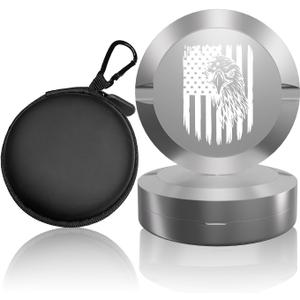 Zyn Metal Can, Zyn Container, Double-Layer Design Zyn Holder, Airtight, Odor-Proof Food Containers, Zyn Gifts for Men and Women, Silver, for vitamins, pills, candy, etc. (American Flag)