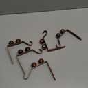 Otoolling 5 Pack Christmas Stocking Holders for Mantle Rubbed Bronze Jingle Bell Stocking Holder Rustic Xmas Fireplace Hanger Hooks No Drilling Required Garland Hanger for Christmas Party Decorations