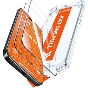 TORRAS for iPhone 17 Pro Max Screen Protector [12Ft Military-Grade Shatterproof] [9H+ Aerospace Tempered Glass] Anti-Scratch Full Coverage Fit Screen Protector 17 ProMax 6.9" 2-Pack