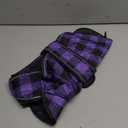 Geyecete Waterproof Warm Thermal Quilted Dachshund Coat with Warm Fleecy Lining Inside,Outdoor Dog Apparel with Adjustable Bands for Small,Medium Dog-Purple-M