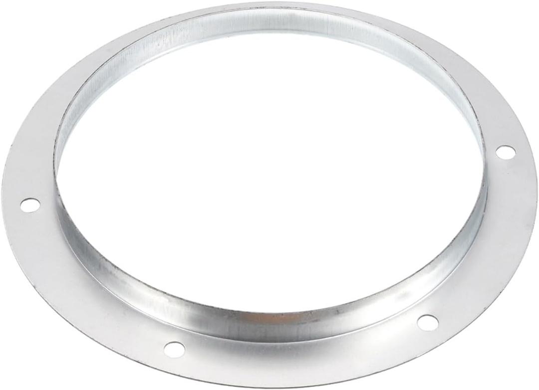 PATIKIL 8" Duct Connector Flange, Metal Straight Pipe Exhaust Flange Duct Mounting Plate for Heating Cooling Ventilation HVAC System, Galvanized Steel