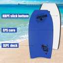 Bodyboard with Wrist Leash 37-inch Lightweight Body Board with EPS Core and High-Speed Slick Bottom Surface, Perfect Surfing for Kids Teens and Adults