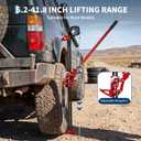 Garvee 48 in High Lift Farm Jack 3 Ton/7000 LB, Ratcheting Offroad Jack with 5.2-41.8 in Lifting Range, Heavy Duty Utility Bumper Lifter for Car, Tractor, Truck, SUV, Red