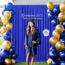8x10FT Royal Blue Backdrop Curtains for Wedding Parties, Wrinkle Free Polyester Photography Back Drop Drapes for Wedding Baby Shower Birthday Parties Stage Background Stand Decorations 4x10ft,2 Panels, W4' x H10'