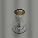 818 Silver Plated Kiddush Cup, 1 Count (Pack of 1)