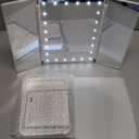 Makeup Mirror with Lights, 3 Color Lighting, Lighted Makeup Mirror, 10x 3X 2X Magnification, Vanity Mirror with 72LEDs, Touch Control, Dual Power Supply, Female Gift (White)