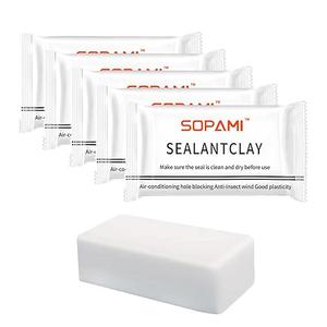 SOPAMI 10-Pack White Waterproof Sealant Putty - Quick Mending Mud & Duct Seal Clay for Wall Hole Repair, Drain Pipe Connection, Air Conditioning Vents & Cracks