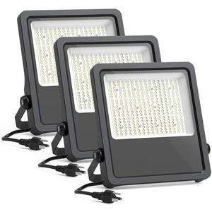 AIKVSXER 36000Lm LED Stadium Flood Lights 1500W Equivalent Commercial Area Lighting 6000K IP65 Waterproof Arena Lights LED Work Light for Courts Gym Sport Fields 2Packs