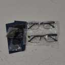 Bifocal Reading Glasses Men Blue Light Computer Readers Clear Top Designer Metal Frame Fashion Spring Hinge Eyeglasses (Black & Anti-gun)