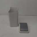 4.5 Gallon Swing Top Trash Can, Plastic Garbage Can with Swing Lid (Gray)