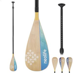 SUP Paddleboard Paddle, Adjustable Stand-Up Paddle Board Paddle
Carbon Fiber Shaft and Enhanced PP Blade, 66-82" (170-210 cm), Bamboo Pattern Decal