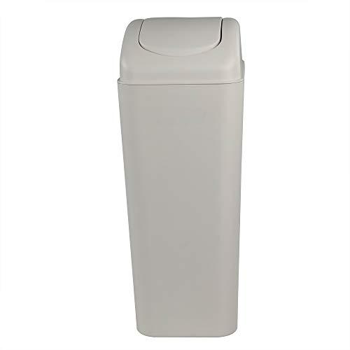Obstnny 14 L / 3.5 Gallon Slim Plastic Trash Can for Narrow Spaces at Bathroom or Office, Bedroom, R