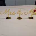 Gold mirror MR and MRS Wedding Decor,MR and Mrs Sign,Free Standing Wedding Table Signs for Wedding Gift