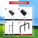 EXCMARK 2 Pack Shepherd Hook Adjustable Height 31/24/16 1/2 inch Thick Use at Weddings, Hanging Solar Lights, Lanterns, Bird Feeders, Metal Hanger Hook (Black, 31 inch). U.S. Patent.