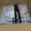 Washable Area Rug 8x10, Large Soft Rugs for Living Room Farmhouse Vintage Gray Area Rugs for Bedroom Dining Room Non-Slip Stain Resistant Under Table Rug Grey