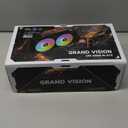 Thermalrlght Grand Vision 240 ARGB Black CPU Water Cooler,Double PWM Fans Water Cooling System,IPS LCD Screen with 480x480 Resolution,for AM4/AM5,Intel LGA1700/1851,CPU Liquid Cooler,3.4-inch Display