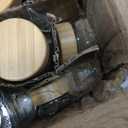 NETANY 24 Pcs Glass Spice Jars with Bamboo Lids, 4 oz Glass Jars with Minimalist Farmhouse Spice Labels Stickers, Collapsible Funnel, Seasoning Storage Bottles for Spice Rack, Cabinet, Drawer