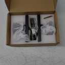 Matte Black Interior Door Knob, Modern Passage Rectangle Door Handles for Hall and Closet