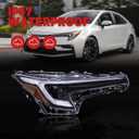 Priprilod LED Headlight Assembly Right Side Compatible With Toyota Corolla SE XLE XSE 2023 2024 2025# 81110-02T70