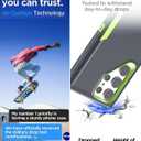 6 x AICase Magnetic Case for Samsung Galaxy S23 Ultra,Support Magnetic Car Mount Heavy Duty 2-Layer Pocket-Friendly Durable Military Grade Protection Shockproof/DropProof Protective Cover for S23 Ultra_7 (Space Grey with Glass Protector_Magsafe Function)