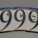 Hillman 6 in. Reflective Black Plastic Nail-On Number 9 3 Pack