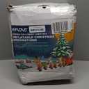 EAONE 12 Ft Christmas Inflatables Outdoor Decorations Giant Blow Up Yard Decorations Inflatable Santa Claus on Sleigh and 3 Reindeer, with Built-in LED Lights for Indoor Outdoor Home Holiday Decor