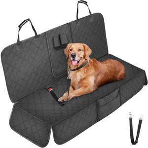 EYPINS Dog Car Seat Cover for Back Seat - 100% Waterproof, Anti-Scratch, Nonslip Dustproof Bench Seat Cover Protector, 54" L x 48" W Universal Fit for Cars, SUVs, Trucks