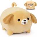 Dog Plush Pillow,15Inch Cute Big Dogs Stuffed Animal Toy,Labradoodle Plushies Doll Toy Gift for Kids Girlfriend,Boys (Yellow)