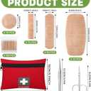 Geiserailie 204 Pcs Bandages for Sensitive Skin, Assorted Sizes Silicone