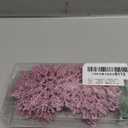 XmasExp 80mm/3inch Glitter Snowflake Ornaments Set mini Christmas Tree Hanging Plastic Decoration for Xmas Party Wedding Anniversary Window Door Home Accessories (30pcs,Pink)