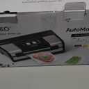 Fully Automatic Vacuum Sealer, 95Kpa Powerful Food Vacuum Sealer Machine, Auto Dry-Wet Detection | Bag Cutter | 2 Rolls Bags & 100 Pcs Precut Bags | Effortless Operation, Silver - Black (Large)