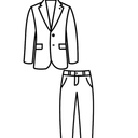 Formal 2-Piece Suit Set – Dark Gray Vest and Pants, Size 5