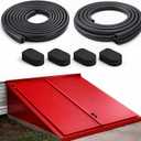 Basement Door Seal Kit for Bilco & Gordon Replacement Weatherstrip Set with U-Shaped Gasket, Bulb Trim & Cap Seal Pads, Fits Cellar Metal Doors