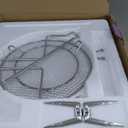 Non Toxic Air Fryer - Glass AirFryer 5 Quart w/ 360° Visibility, Self-Cleaning, 400F Vortex Air Fryer for Even Cooking, BPA-Free Teflon Free, 9-in-1 Functions, Rotisserie, Roast, Bake, Lavender