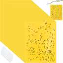 Qualirey 100 Pcs 6 x 8 Inch Sticky Traps for Plant Double Sided Sticky Trap for Gnats with Twist Ties Fly Traps for Fruit Insect Fungus Bugs Indoor Outdoor (Yellow)
