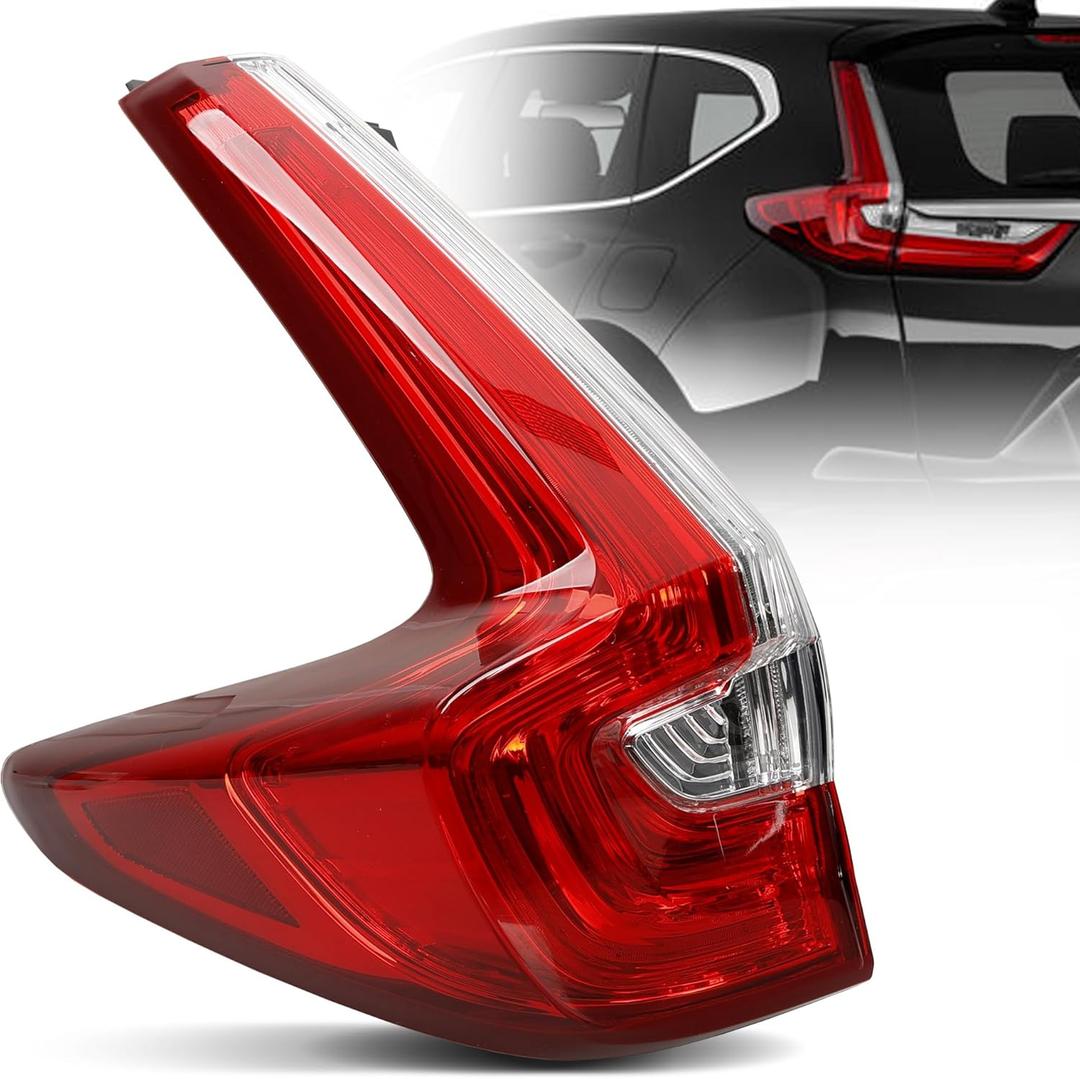 Tail Light Assembly Compatible with Honda CRV 2017 2018 2019 - LED Brake Tail Light Replace for HO2804113|33550-TLA-A01 - Driver Left Outer Rear Side