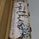 Family Art Decor Inspirational Quotes Wall Hanging Sign - Together is Our Favorite Place to Be - Motivational Home Art Decor Wood Plaque Sign 16"x5"