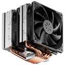 upHere CPU Air Cooler with 6 Heat Pipes,Dual 120mm Fan CPU Cooler 1600rmp,CPU Cooler AMD AM5/AM4/AM3 Series,CPU Air Cooler Compatible with Intel LGA 1851/1700/1150/1155/1156/2011/2066(X79/X99) (Black)