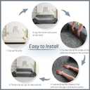 MYSKY HOME Couch Covers for Sofa, Dog Couch Cover Protector, Dark Grey Lines Sofa Covers for Sectional L Shape, Pets Couch Throw Cover Washable Durable Large Couch Cover for Dogs, Cats, 91"X118"