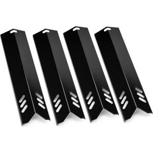 15 Inch Porcelain Grill Heat Shields Replacment for Dyna-Glo DGF510SBP, DGF493BNP, 4 Pack Barbeque Grill Heat Plates for Backyard Grill Replacement Parts BY15-101-001-02, BY13-101-001-13, GBC1460W
