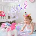 Unicorn Toys for Girls Age 4-6 Unicorns Gifts, Walking Talking Singing Interactive Unicorn with Light up Princess Cape, Remote Control Plush Unicorn Pet Care Toy for Toddler Girl Age 3 4 5 6